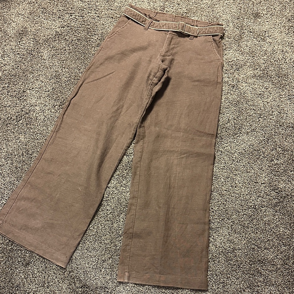 Wide Leg Brown Pants